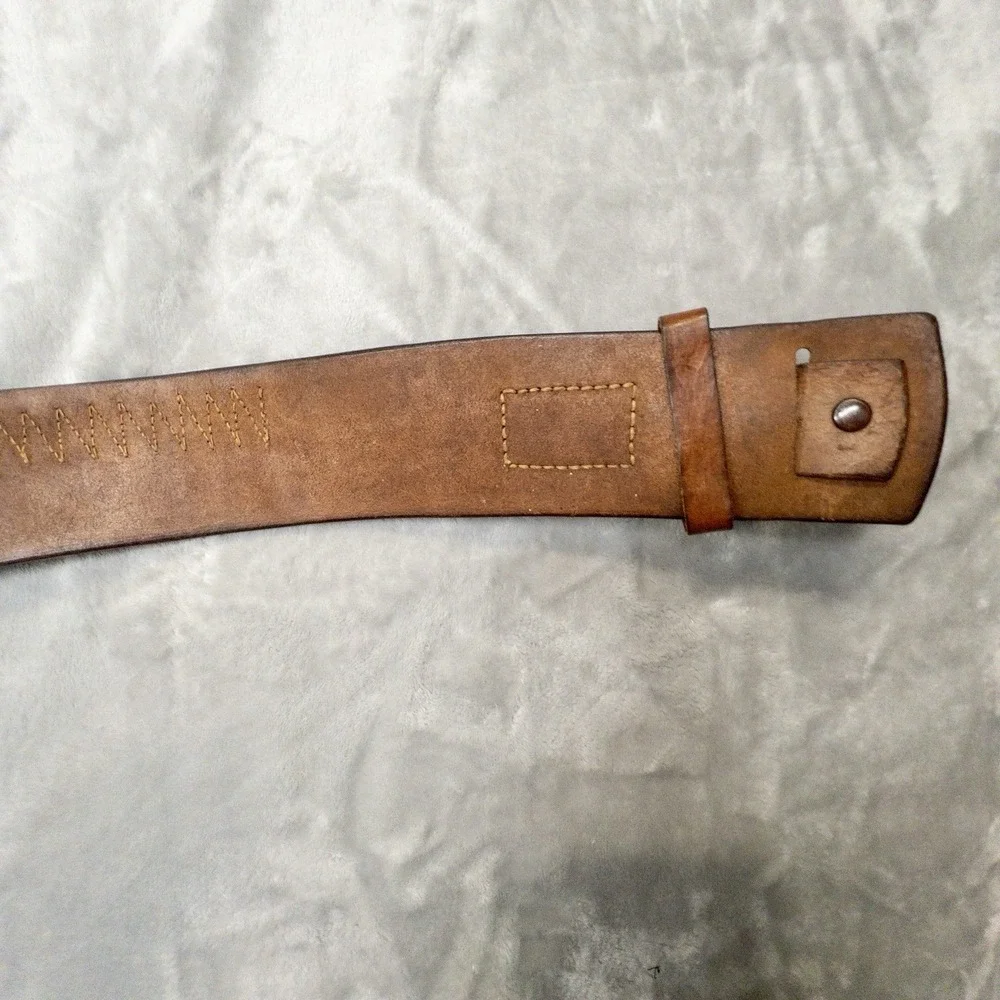 Vtg Viking Western Brown Leather Gun Cartridge Belt 7026 Mens Large Outdoors